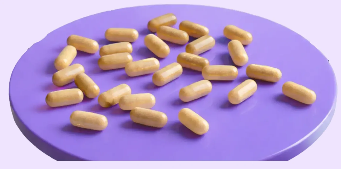 IGNITE capsules on a purple plate